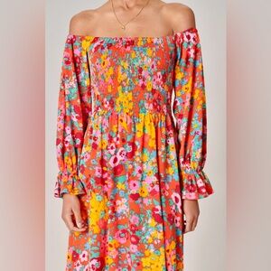 Sugarlips Francesca Wildflower Midi Dress - Medium